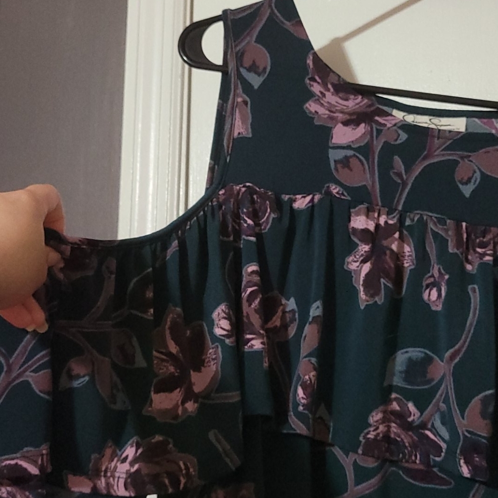 Jessica Simpson maternity cold shoulder blouse - Picture 2 of 5